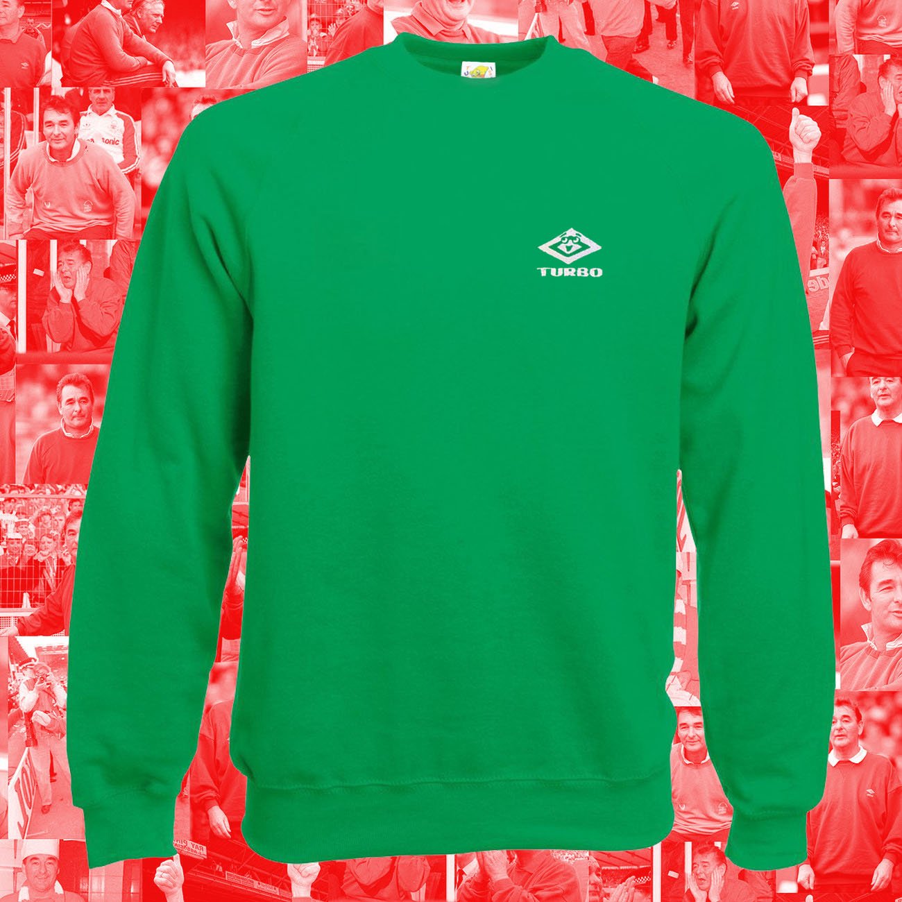 Green umbro shop jumper clough